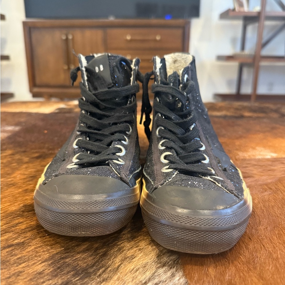 Golden Goose Black Glitter Sneakers - Picture 4 of 10